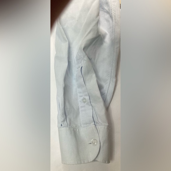 Cotton blue men’s dress shirt. - Picture 8 of 8